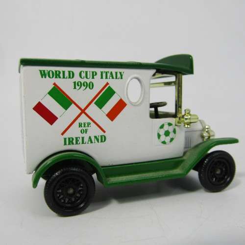 Lledo 1920 Ford Model T van - 1990Soccer World Cup Italy/Ireland promotional model car in box