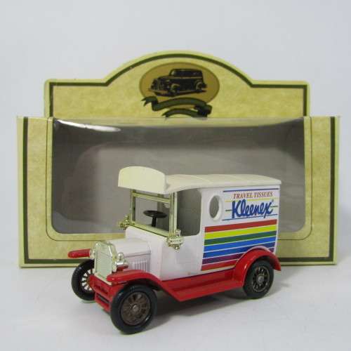 Lledo 1920 Ford Model T van - Kleenex travel tissues promotional model car in box