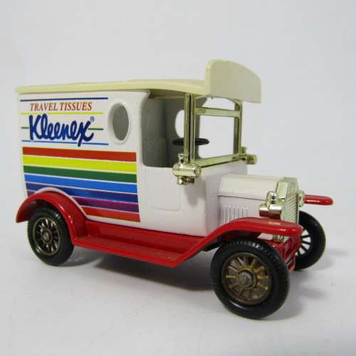Lledo 1920 Ford Model T van - Kleenex travel tissues promotional model car in box