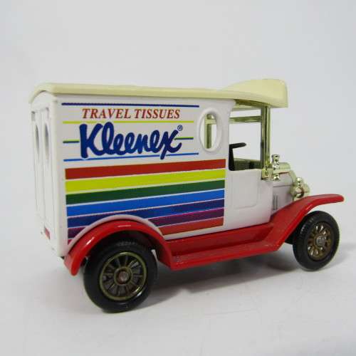 Lledo 1920 Ford Model T van - Kleenex travel tissues promotional model car in box