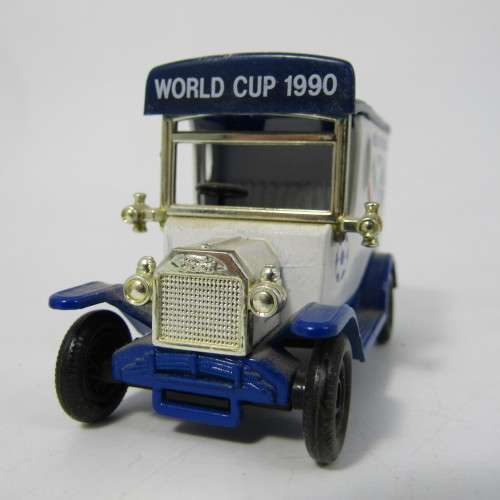 Lledo 1920 Ford Model T van - 1990 Soccer World Cup Italy/Scotland promotional model car in box