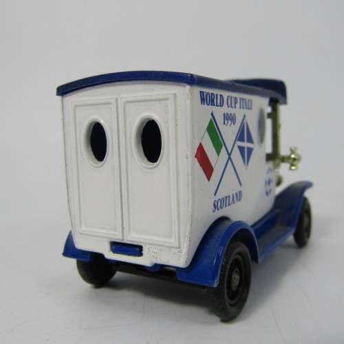 Lledo 1920 Ford Model T van - 1990 Soccer World Cup Italy/Scotland promotional model car in box