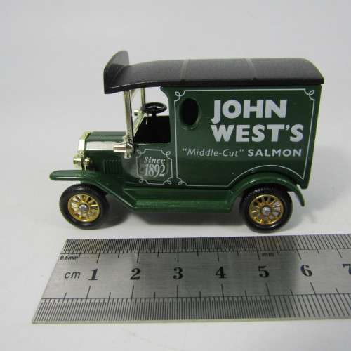 Lledo 1920 Ford Model T van - John West`s Salmon promotional model car in box