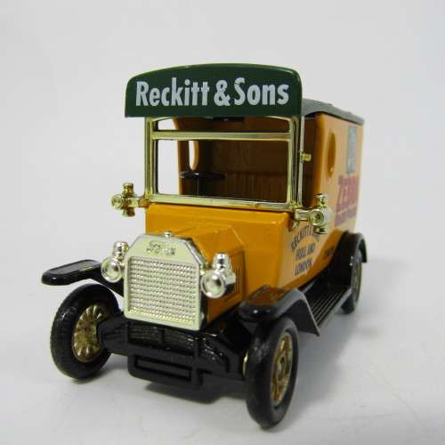 Lledo 1920 Ford Model T van - Zebra Grate Polish promotional model car in box