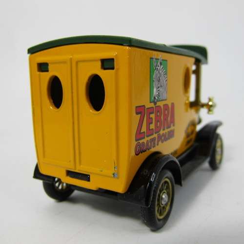 Lledo 1920 Ford Model T van - Zebra Grate Polish promotional model car in box