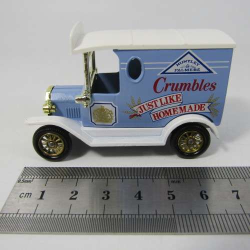 Lledo 1920 Ford Model T van - Huntley and Palmers Crumbles promotional model car in box