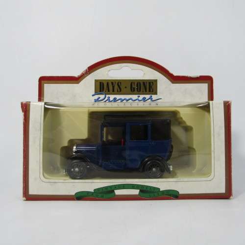Lledo 1920 Ford Model T van - Austin taxi blue promotional model car in box