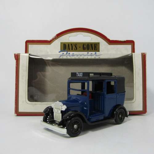 Lledo 1920 Ford Model T van - Austin taxi blue promotional model car in box