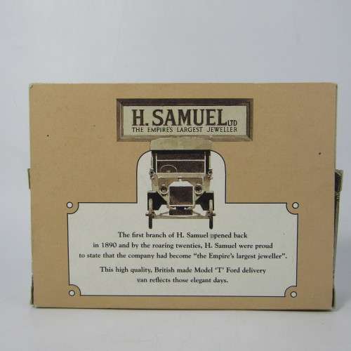 Lledo 1920 Ford Model T van - H. Samuel Ltd. Jewellery promotional model car in box