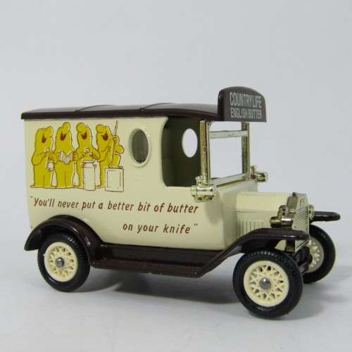 Lledo 1920 Ford Model T van - Country Life English Butter promotional model car in box