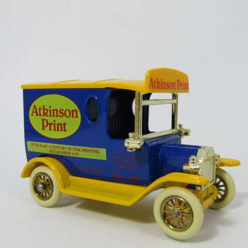 Lledo 1920 Ford Model T van - Atkinson Print promotional model car in box