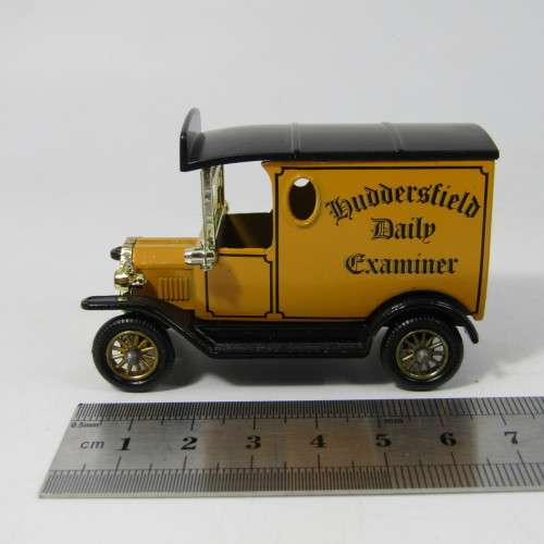 Lledo 1920 Ford Model T van - Huddersfield Daily Examiner promotional model car in box