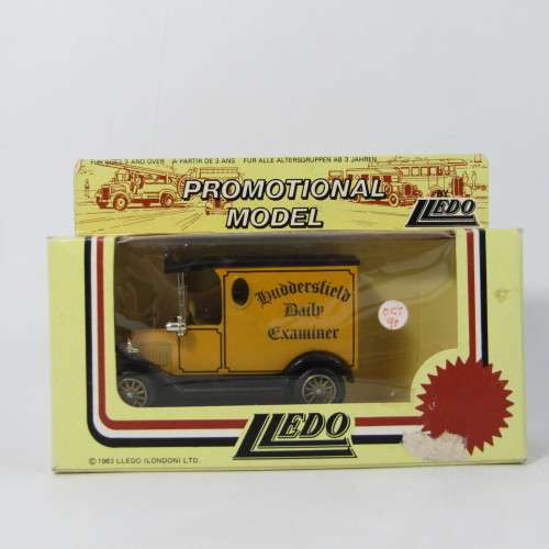 Lledo 1920 Ford Model T van - Huddersfield Daily Examiner promotional model car in box