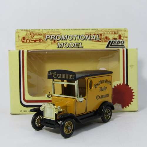 Lledo 1920 Ford Model T van - Huddersfield Daily Examiner promotional model car in box