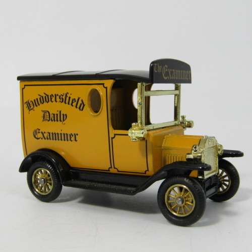 Lledo 1920 Ford Model T van - Huddersfield Daily Examiner promotional model car in box