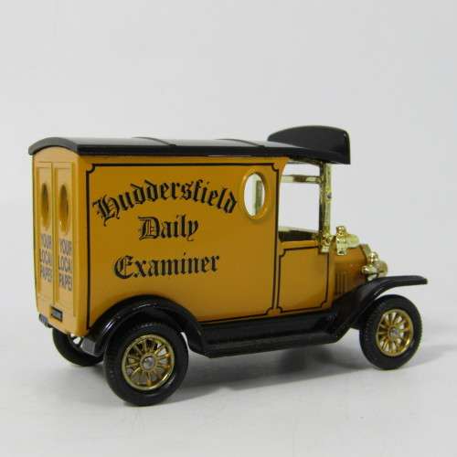 Lledo 1920 Ford Model T van - Huddersfield Daily Examiner promotional model car in box
