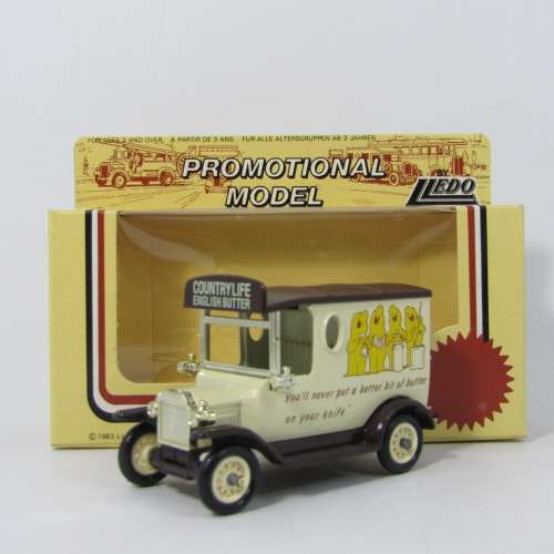 Lledo 1920 Ford Model T van - Country Life English Butter promotional model car in box