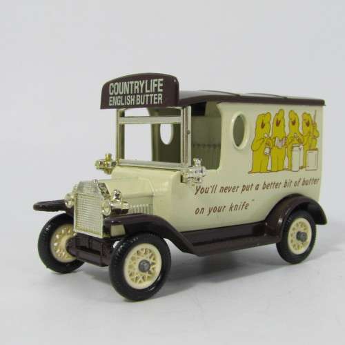 Lledo 1920 Ford Model T van - Country Life English Butter promotional model car in box