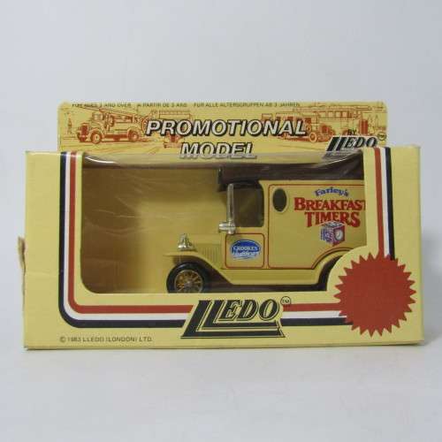 Lledo 1920 Ford Model T van - Farleys Breakfast Timers promotional model car in box