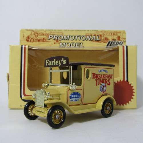 Lledo 1920 Ford Model T van - Farleys Breakfast Timers promotional model car in box