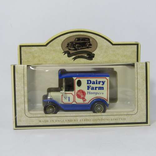 Lledo 1920 Ford Model T van - Dairy Farm Hampers model car in box