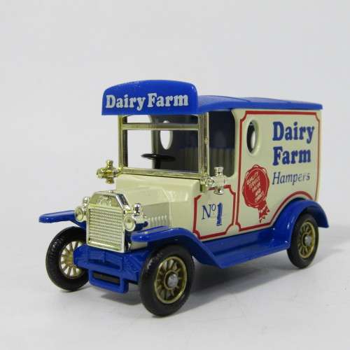 Lledo 1920 Ford Model T van - Dairy Farm Hampers model car in box