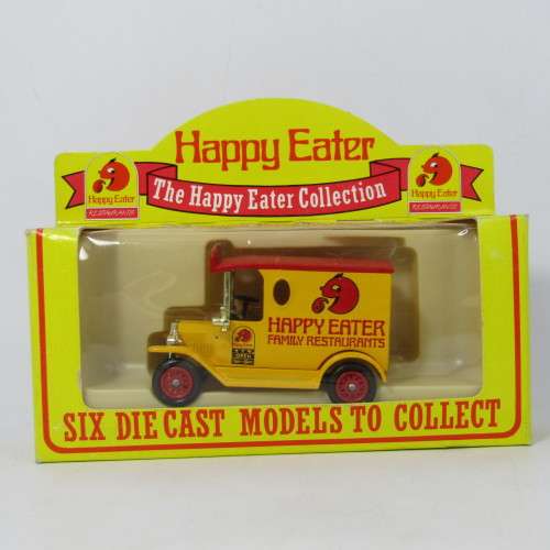 Lledo 1920 Ford Model T van - Happy Easter restaurants promotional model car in box