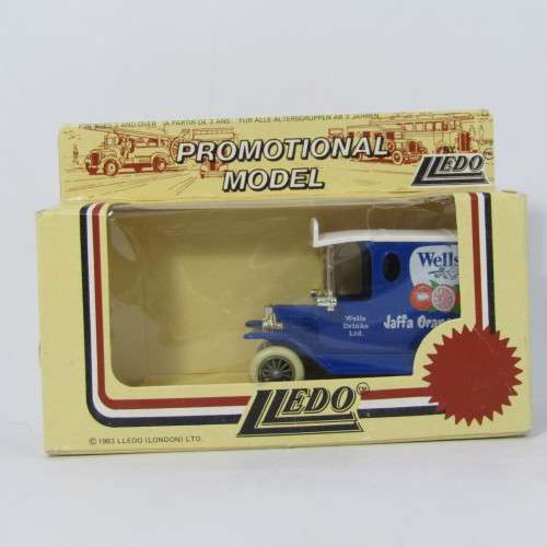 Lledo 1920 Ford Model T van - Wells Drinks Ltd. promotional model car in box