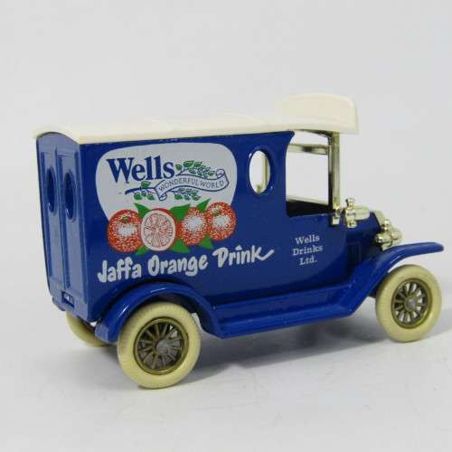 Lledo 1920 Ford Model T van - Wells Drinks Ltd. promotional model car in box