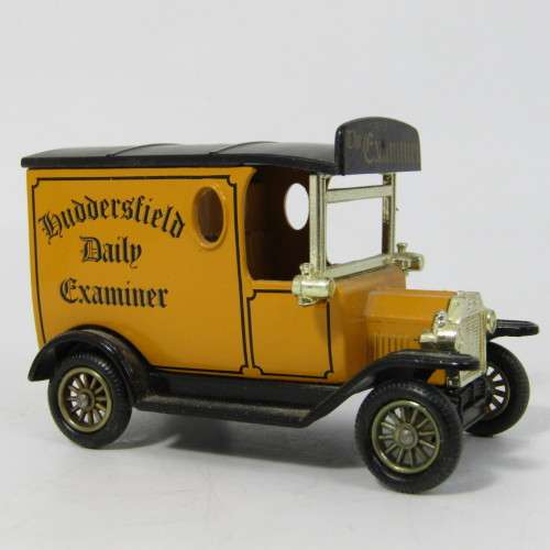 Lledo 1920 Ford Model T van - Huddersfield Daily Examiner promotional model car in box