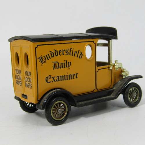 Lledo 1920 Ford Model T van - Huddersfield Daily Examiner promotional model car in box