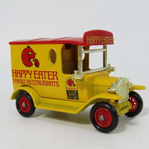 Lledo 1920 Ford Model T van - Happy Eater Family Restaurants promotional model car in box