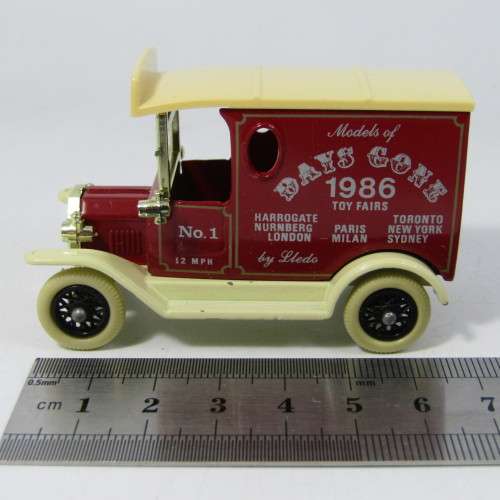 Lledo 1920 Ford Model T van - 1986 Days Gone Toy Fairs model car in box