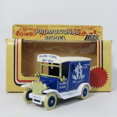 Lledo 1920 Ford Model T van - Marie Curie 1867-1934 promotional model car in box