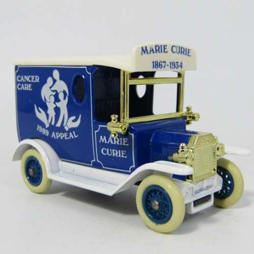 Lledo 1920 Ford Model T van - Marie Curie 1867-1934 promotional model car in box