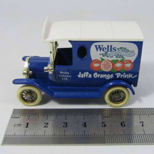 Lledo 1920 Ford Model T van - Wells Drinks Ltd. promotional model car in box