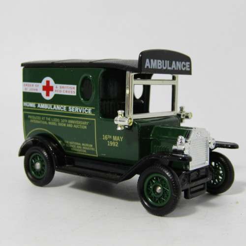 Lledo 1920 Ford Model T van - Home Ambulance Service, Sponsor a Cot model car in box