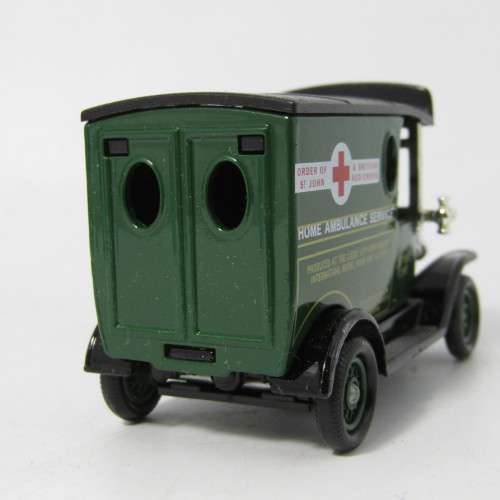 Lledo 1920 Ford Model T van - Home Ambulance Service, Sponsor a Cot model car in box