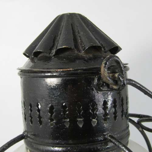 Antique Ships lantern with glass intact