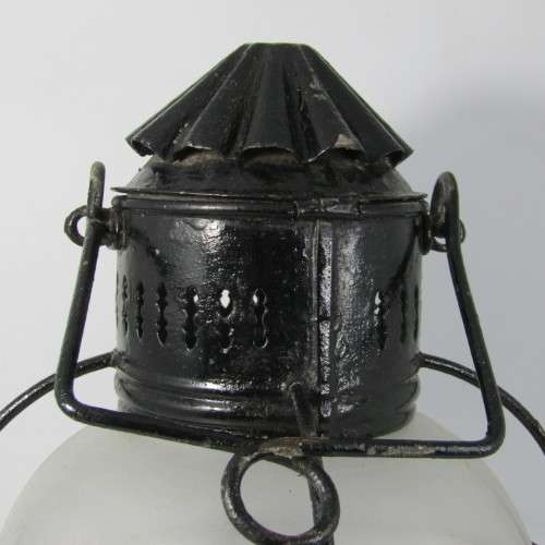 Antique Ships lantern with glass intact