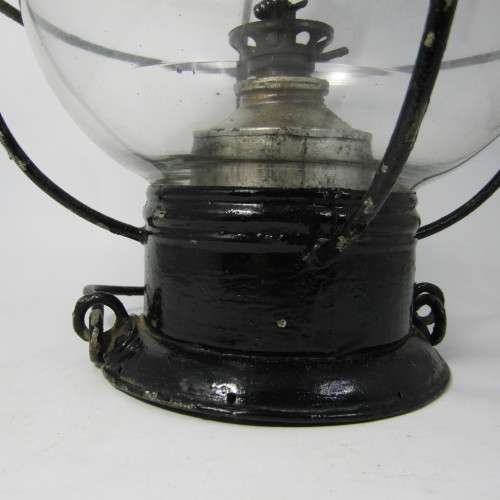 Antique Ships lantern with glass intact