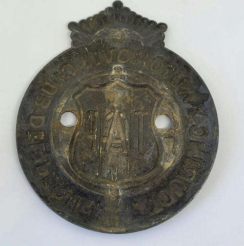 Peru Touring automobile club car grille badge