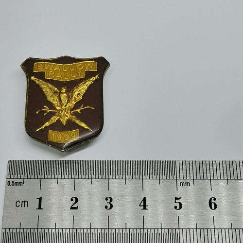 1999 Swallow Rally motorcycle badge