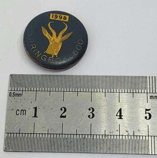 1998 Springbok 600 motorcycle rally badge