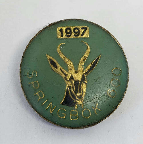 1997 Springbok 600 motorcycle rally badge