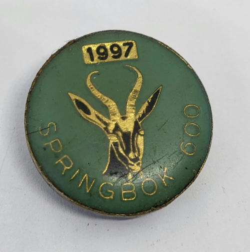 1997 Springbok 600 motorcycle rally badge