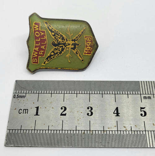 1998 Swallow rally motorcycle badge