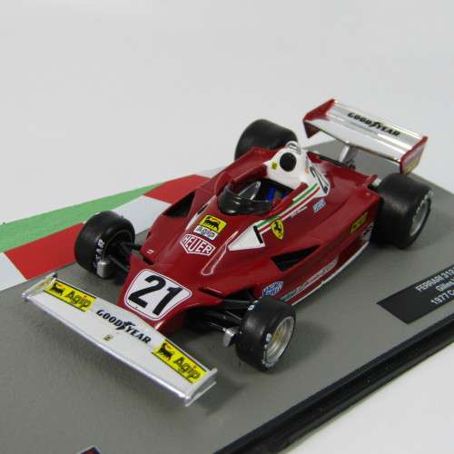 Formula 1 Ferrari 312 T2 - 1977 die-cast racing model car - #21 Gilles Villeneuve - scale 1/43