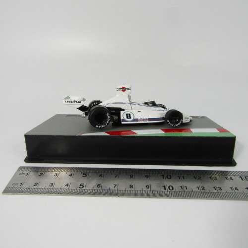 Formula 1 Brabham BT44B - 1975 die-cast racing model car - #8 Carlos Pace - scale 1/43