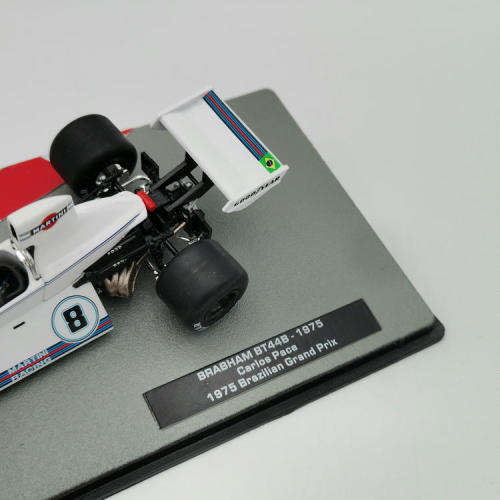 Formula 1 Brabham BT44B - 1975 die-cast racing model car - #8 Carlos Pace - scale 1/43